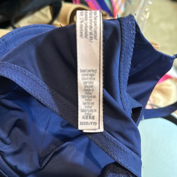 Victoria's Secret Lined Perfect Coverage Front Close Racerback Blue Bra 32DD - Picture 15 of 15